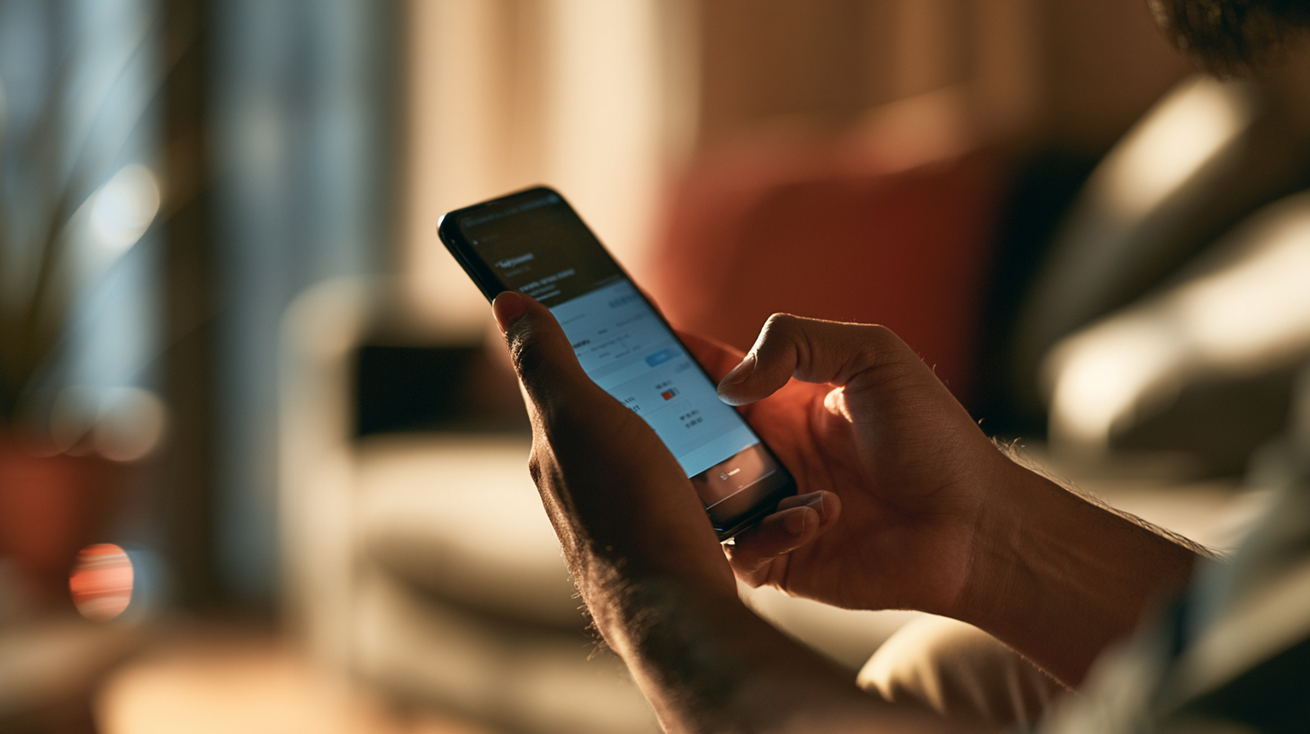 Smartphone showing a UPI payment app with a suspicious collect request warning