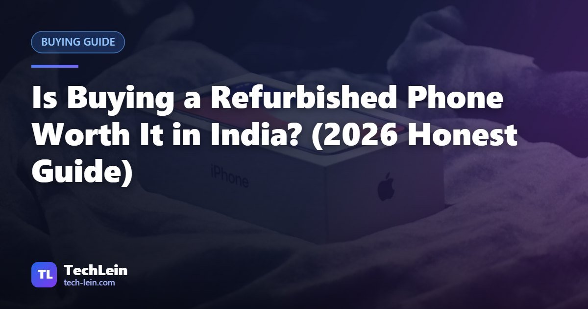 Featured image for TechLein article: Is Buying a Refurbished Phone Worth It in India? (2026 Honest Guide)